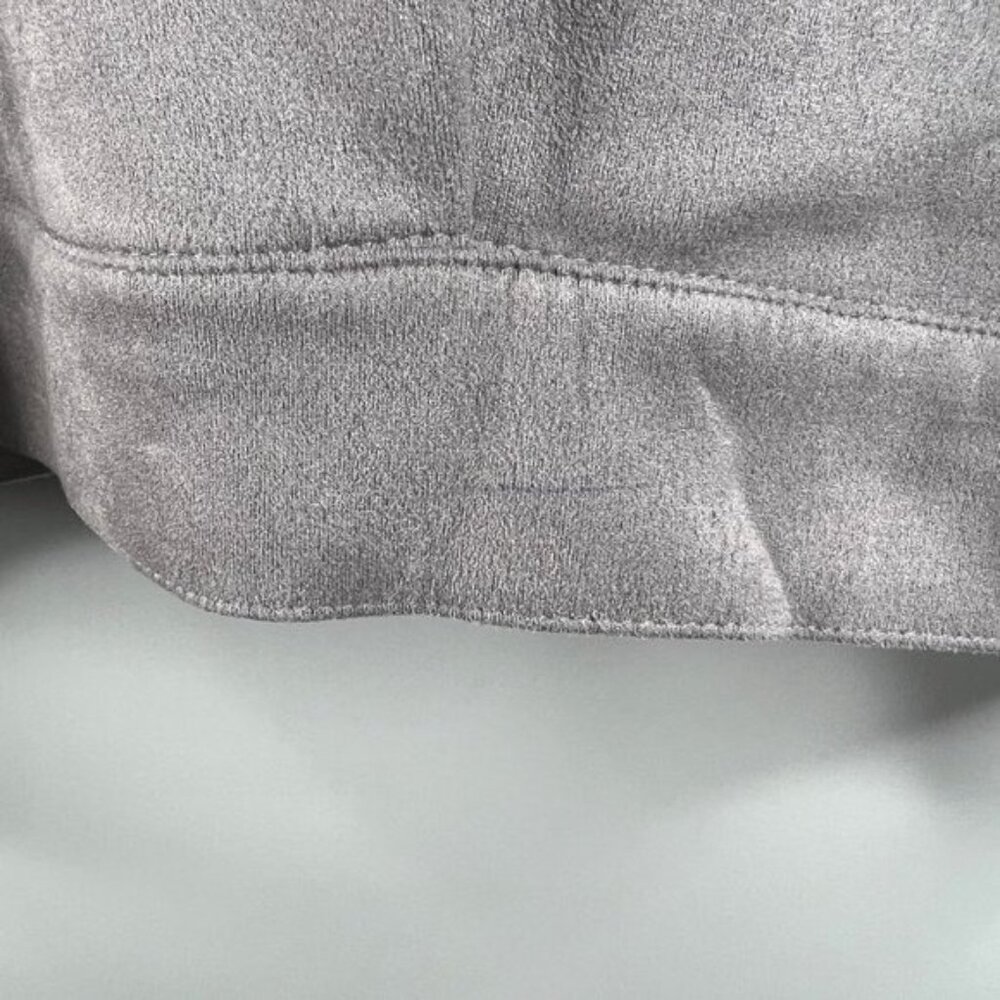 Fashion Nova Women's Nothing's Impossible Faux Suede Moto Jacket Size 1X Grey - Picture 10 of 11